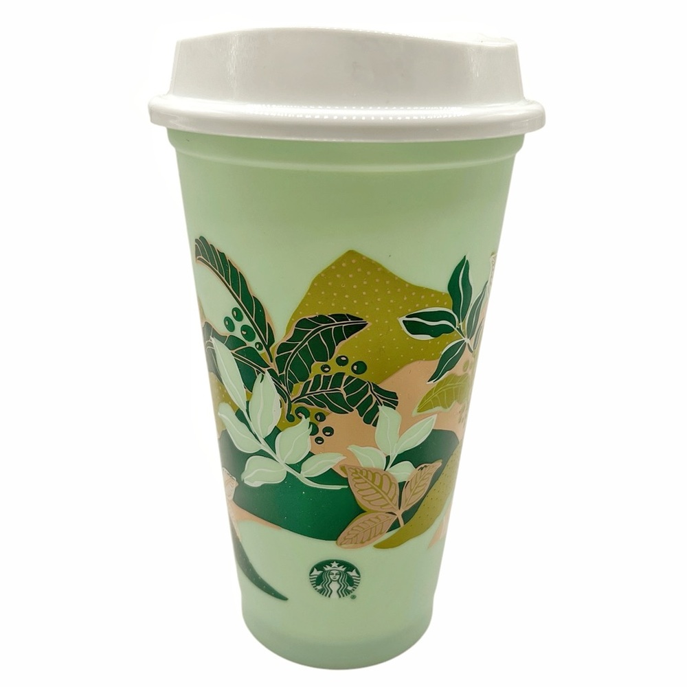 Starbucks Recycled Coffee Cup with Plant Design